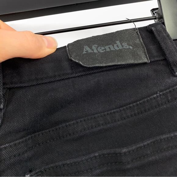 AFENDS High Rise Skinny Jean Washed Black 4 - Picture 12 of 12